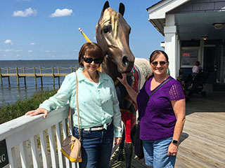 Joan and Stephanie Green on the Boardwalk